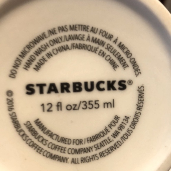 Starbucks Anniversary Blue Mermaid Siren Queen Ceramic Tumbler 2016/ NO LID - Picture 5 of 7